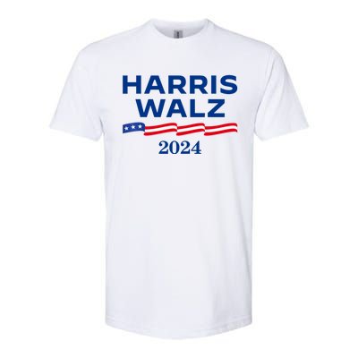 Kamala Harris Tim Walz 2024 Election For President Softstyle® CVC T-Shirt