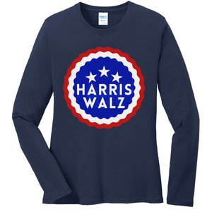 Kamala Harris Tim Walz Waltz Election Party Wear Ladies Long Sleeve Shirt