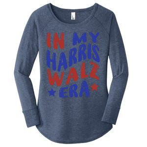 Kamala Harris Tim Walz Waltz Election Party Wear Women's Perfect Tri Tunic Long Sleeve Shirt