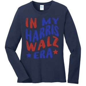 Kamala Harris Tim Walz Waltz Election Party Wear Ladies Long Sleeve Shirt