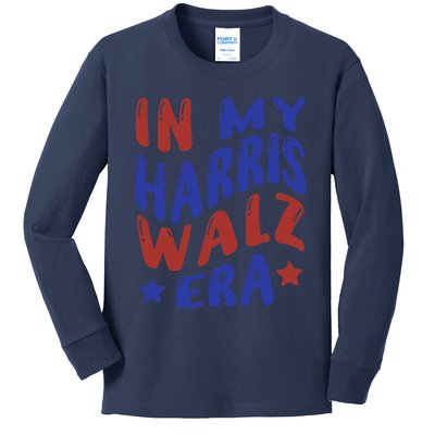 Kamala Harris Tim Walz Waltz Election Party Wear Kids Long Sleeve Shirt