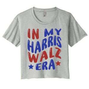 Kamala Harris Tim Walz Waltz Election Party Wear Women's Crop Top Tee