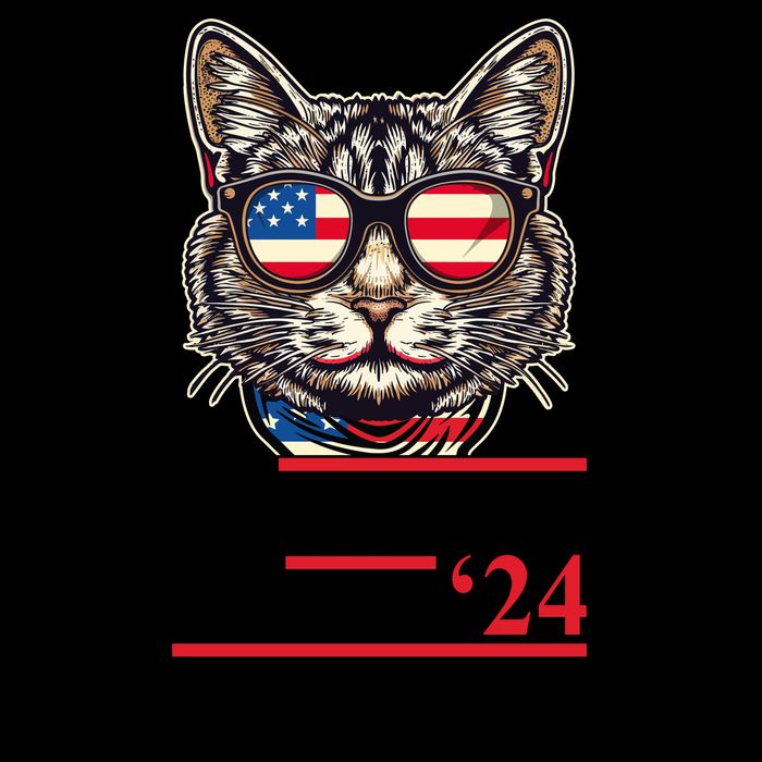 Kamala Harris Tim Walz 2024 Mind Your Own Damn Business Patriotic Cat 16oz Travel Tumbler
