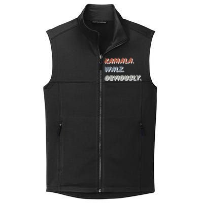 Kamala Harris Tim Walz Obviously Vote Harris Waltz 2024 Collective Smooth Fleece Vest