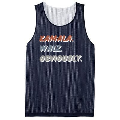 Kamala Harris Tim Walz Obviously Vote Harris Waltz 2024 Mesh Reversible Basketball Jersey Tank