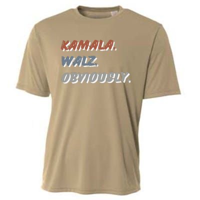 Kamala Harris Tim Walz Obviously Vote Harris Waltz 2024 Cooling Performance Crew T-Shirt