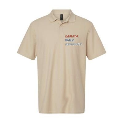 Kamala Harris Tim Walz Obviously Vote Harris Waltz 2024 Softstyle Adult Sport Polo