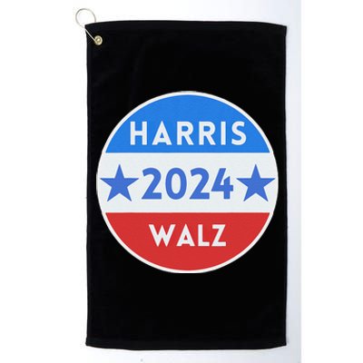 Kamala Harris Tim Walz Waltz Election Party Wear Platinum Collection Golf Towel