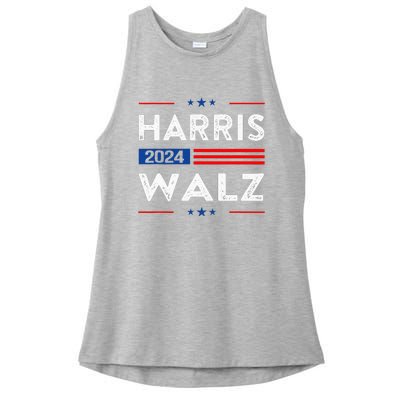 Kamala Harris Tim Waltz 2024 Ladies PosiCharge Tri-Blend Wicking Tank