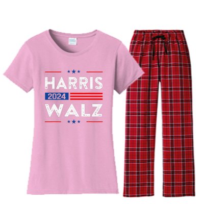 Kamala Harris Tim Waltz 2024 Women's Flannel Pajama Set