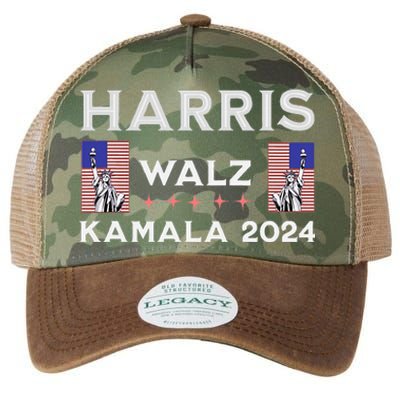 Kamala Harris Tim Walz 2024 Legacy Tie Dye Trucker Hat