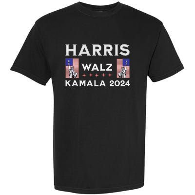 Kamala Harris Tim Walz 2024 Garment-Dyed Heavyweight T-Shirt