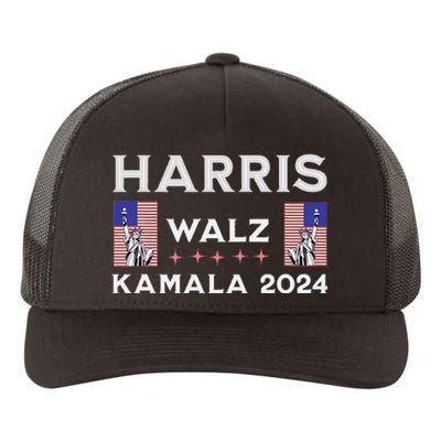 Kamala Harris Tim Walz 2024 Yupoong Adult 5-Panel Trucker Hat