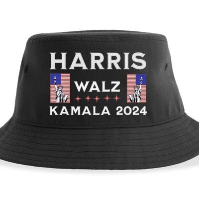 Kamala Harris Tim Walz 2024 Sustainable Bucket Hat