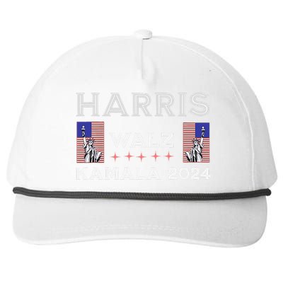 Kamala Harris Tim Walz 2024 Snapback Five-Panel Rope Hat