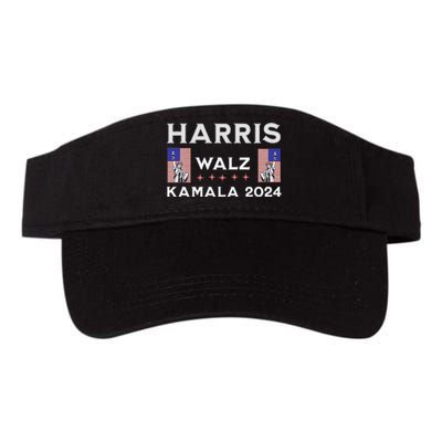 Kamala Harris Tim Walz 2024 Valucap Bio-Washed Visor