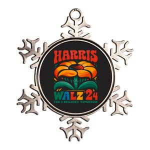 Kamala Harris Tim Walz 2024 Peace Lgbt Harris Walz Waltz Metallic Star Ornament