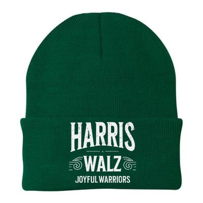 Kamala Harris Tim Walz Waltz 2024 Joyful Warriors Knit Cap Winter Beanie