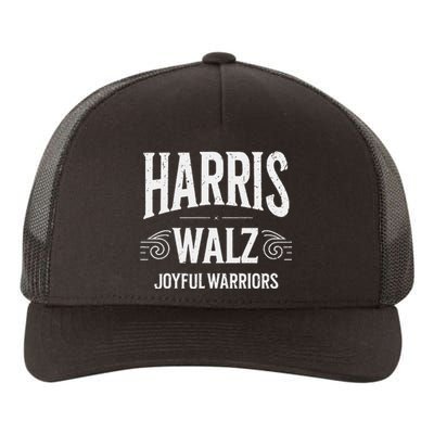 Kamala Harris Tim Walz Waltz 2024 Joyful Warriors Yupoong Adult 5-Panel Trucker Hat