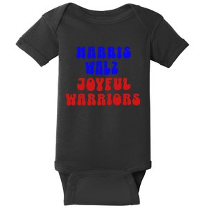 Kamala Harris Tim Walz Waltz 2024 Joyful Warriors Baby Bodysuit