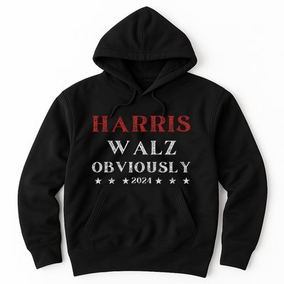 Kamala Harris Tim Walz Waltz 2024 Obviously Hoodie