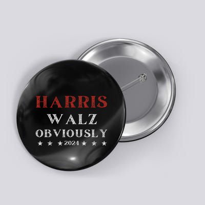 Kamala Harris Tim Walz Waltz 2024 Obviously Button