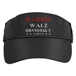 Kamala Harris Tim Walz Waltz 2024 Obviously Adult Drive Performance Visor