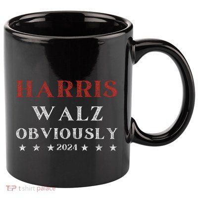 Kamala Harris Tim Walz Waltz 2024 Obviously 11oz C Handle Ceramic Mug