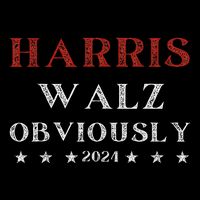 Kamala Harris Tim Walz Waltz 2024 Obviously 16 in Basic Backpack