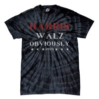 Kamala Harris Tim Walz Waltz 2024 Obviously Tie-Dye T-Shirt