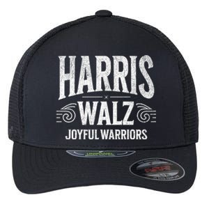 Kamala Harris Tim Walz Waltz 2024 Joyful Warriors Flexfit Unipanel Trucker Cap