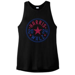 Kamala Harris Tim Walz Waltz Election Party Wear Ladies PosiCharge Tri-Blend Wicking Tank