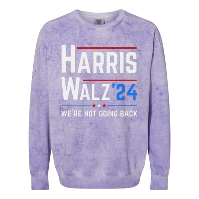 Kamala Harris Tim Walz Waltz Election Vote 2024 Colorblast Crewneck Sweatshirt