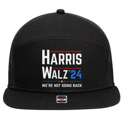 Kamala Harris Tim Walz Waltz Election Vote 2024 7 Panel Mesh Trucker Snapback Hat