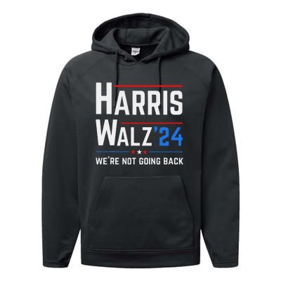 Kamala Harris Tim Walz Waltz Election Vote 2024 Performance Fleece Hoodie