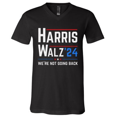 Kamala Harris Tim Walz Waltz Election Vote 2024 V-Neck T-Shirt