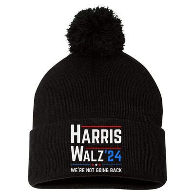 Kamala Harris Tim Walz Waltz Election Vote 2024 Pom Pom 12in Knit Beanie