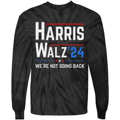 Kamala Harris Tim Walz Waltz Election Vote 2024 Tie-Dye Long Sleeve Shirt