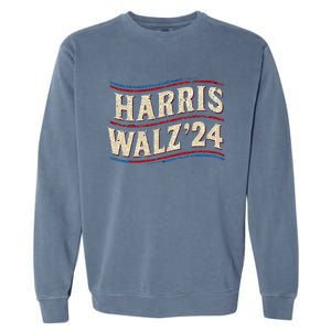 Kamala Harris Tim Walz First Female President Garment-Dyed Sweatshirt