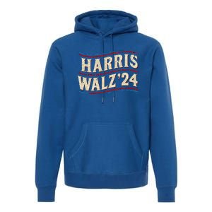 Kamala Harris Tim Walz First Female President Premium Hoodie