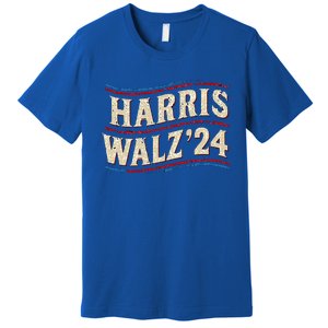 Kamala Harris Tim Walz First Female President Premium T-Shirt