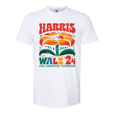 Kamala Harris Tim Walz 2024 Peace Lgbt Harris Walz Waltz Softstyle CVC T-Shirt