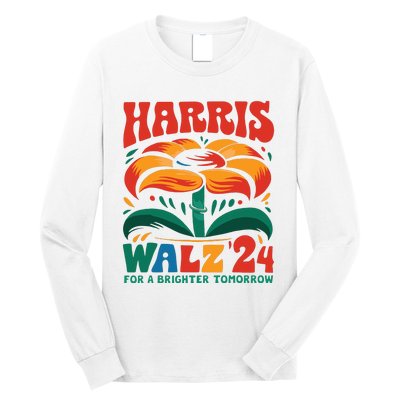 Kamala Harris Tim Walz 2024 Peace Lgbt Harris Walz Waltz Long Sleeve Shirt