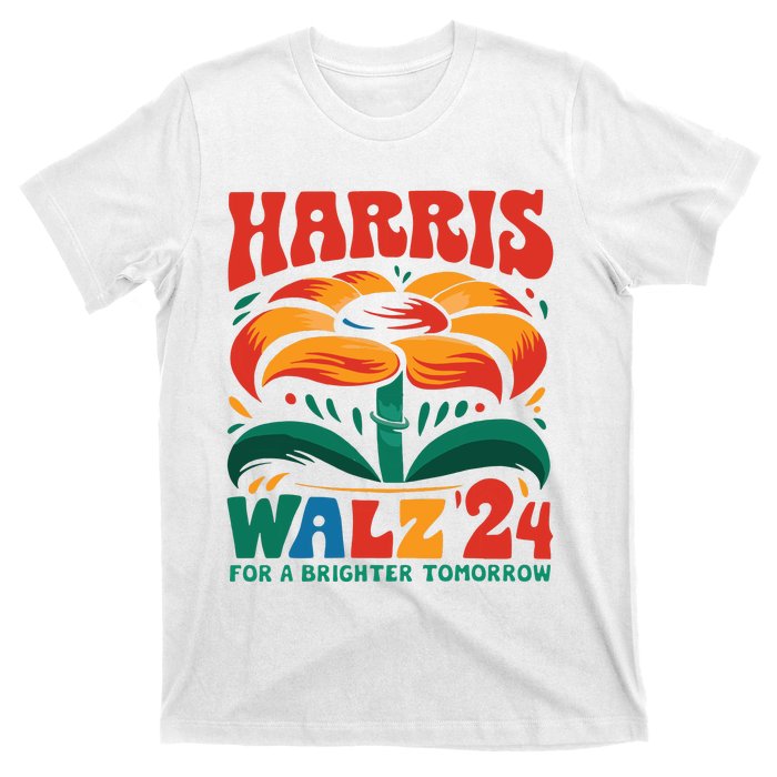 Kamala Harris Tim Walz 2024 Peace Lgbt Harris Walz Waltz T-Shirt