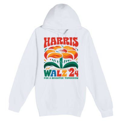 Kamala Harris Tim Walz 2024 Peace Lgbt Harris Walz Waltz Premium Pullover Hoodie