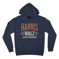 Kamala Harris Tim Walz Waltz 2024 Joyful Warriors Hoodie