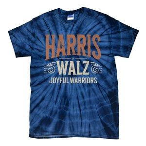 Kamala Harris Tim Walz Waltz 2024 Joyful Warriors Tie-Dye T-Shirt