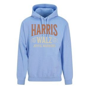 Kamala Harris Tim Walz Waltz 2024 Joyful Warriors Unisex Surf Hoodie