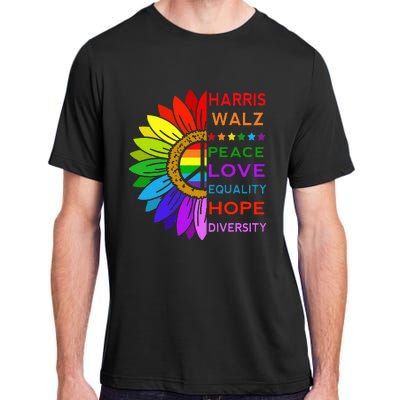 Kamala Harris Tim Walz 2024 Peace Lgbt Adult ChromaSoft Performance T-Shirt