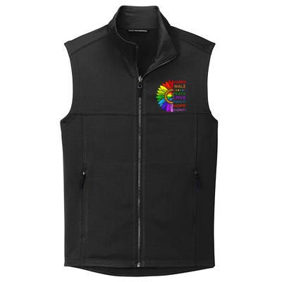 Kamala Harris Tim Walz 2024 Peace Lgbt Collective Smooth Fleece Vest